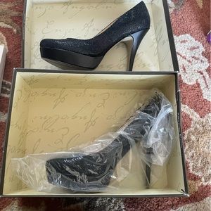 Enzo Angiolini Shiles Black Glitter